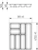 ORGA-BOX III Besteckeinsätze Tiefe 473 mm, Höhe 50,5 mm Produktbild-Vorschau 6