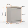 Unterschrank INEZ VI, Küche, Küchenschrank zweitürig 60 cm Produktbild-Vorschau 9