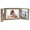 vidaXL Dreifach-Bilderrahmen Collage Hellbraun 28x18 Produktbild-Vorschau 6