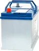 A car battery is shown against a white background. Produktbild-Vorschau