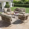 Flieks Rattan Gartenloungeset 6-tlg., Balkonmöbelset für Produktbild-Vorschau 2