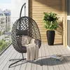 Avestar Outdoor-Schaukel-Hängesessel in Eiform mit weichem Produktbild-Vorschau 10