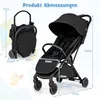 COSTWAY Kinderwagen klappbar, Reisebuggy mit Liegefunktion, Produktbild-Vorschau 3