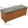 DEGAMO Kissenbox Gartenbox MONZA 128x42x43,5cm Holz Produktbild-Vorschau 7