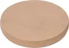 A round wooden cutting board on a white background. Produktbild-Vorschau