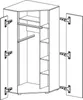 TKmoebel Eckkleiderschrank SIGMA SI2 geräumiger 90 cm Produktbild-Vorschau 7