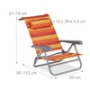 Relaxdays Liegestuhl klappbar, verstellbar, Strandstuhl mit Produktbild-Vorschau 4