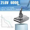 Batteria di ricambio per Dyson V7, 6000mAh, 21,6V, Li-Ion, Anteprima dell’immagine prodotto 3
