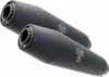 GPR genehmigte Deeptone schwarze Endtöpfe für Honda VTR 250 Produktbild-Vorschau 4