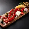 Tavola da portata XXL in teak con manico - 100 x 20 cm - Anteprima dell’immagine prodotto 6