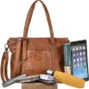 Bear Design Damen Tasche Ledertasche Shopper Schultertasche Produktbild-Vorschau 8