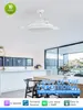 Mattweißer Deckenventilator mit Beleuchtung | 107 cm | Produktbild-Vorschau 5