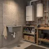 Granitan - Waschbecken - Ausgussbecken - 61x41x30 cm - Grau Produktbild-Vorschau 5
