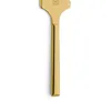A close-up shot of the handle and top of a gold-colored cake server. Anteprima dell’immagine prodotto
