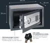 Möbeltresor mit Elektronikschloss von HMF mit den Maßen 35 x 25 x 25 cm in Anthrazit Produktbild-Vorschau