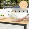 Outsunny tavolo da giardino per 6 persone 160 x 80 cm Anteprima dell’immagine prodotto 5