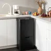 KOMFOTTEU 72L Mülleimer 4 Fächer, Mülltrennsystem mit Produktbild-Vorschau 3