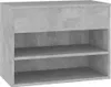 vidaXL Ławka pod buty beton szara 60x30x45 cm Materiał Podgląd zdjęcia produktu 10