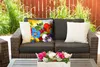 MuchoWow® Outdoor Kissen - Ölfarbe - Malerei - Blumen - Produktbild-Vorschau 5