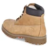A tan work boot with a brown sole and laces, shown from the side. Produktbild-Vorschau