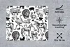 MuchoWow® Mauspad Mousepad Muster - Tiere - Schwarz und Produktbild-Vorschau 3