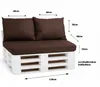 Sada polštářů na palety 120 x 80 x 10 cm + 2 x 50 x 40 cm – Náhled obrázku produktu 1