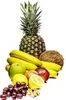 A variety of fruits are arranged in a still life composition against a white background. Anteprima dell’immagine prodotto