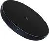 A black wireless charger with a silver rim and a small green indicator light. Produktbild-Vorschau