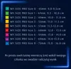 A size chart for MY.SIZE PRO condoms, with sizes ranging from 45mm to 72mm, and instructions on how to measure. Náhľad obrázku produktu