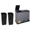 A set of trash bins on a white background. Produktbild-Vorschau