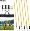 Jayseuw 6x Slalomstangen Fussball 1,8 m sprunghafte Produktbild-Vorschau 1