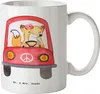 Mr. & Mrs. Panda Kaffeetasse Fahrlehrerin Herz - Weiß - Produktbild-Vorschau 1