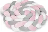 Paraurti per culla Ricokids 3m - rosa e grigio Anteprima dell’immagine prodotto 1