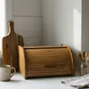 Chlebník dřevěný velký Dub 40x29x18cm nádoba na chléb Náhled obrázku produktu 3