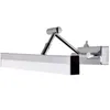 LED Bad- Spiegellampe mit Schalter verstellbar Chrom 37cm Produktbild-Vorschau 1