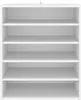 vidaXL Skriňa na topánky biela 60x35x70 cm Drevo Materiál Náhľad obrázku produktu 3