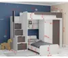 Dvoudveřová šatní skříň 98 cm RORA - bílá / růžová Náhled obrázku produktu 4