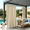2er Set Vorhang Outdoor Wasserdicht Blickdicht Schlaufen Produktbild-Vorschau 1