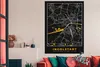 MuchoWow® Poster Ingolstadt - Stadtplan - Gold - Karte - Produktbild-Vorschau 3
