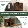 COSTWAY Mobilny kontener na kółkach, 5 szuflad i szafka, Podgląd zdjęcia produktu 5