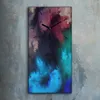 Küche Wohnzimmer Wand Leinwand Uhr 30x60 Malerei abstrakte Produktbild-Vorschau 2