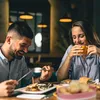 Relaxdays Brotkörbchen Bambus, Stoffeinsatz, HxBxT: 16,5 x Produktbild-Vorschau 3