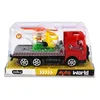 Camioncino rosso giocattolo con elicottero - circa 19 cm Anteprima dell’immagine prodotto 2