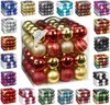 64x Kunststoff Christbaumkugeln Ø 6cm Kugel Box Glanz Produktbild-Vorschau 3