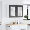 Hochwertig Küchen-Hängeschrank mit Glastür Lucca Schwarz Produktbild-Vorschau 3