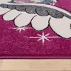 TT Home Kinderteppich Pink Fuchsia Das Fliegende Einhorn Produktbild-Vorschau 2