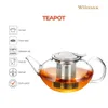 Szklany dzbanek z zaparzaczem do herbaty 1,55 l WILMAX Podgląd zdjęcia produktu 4