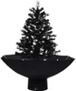 vidaXL Kunstkerstboom met parapluvoet, zwart, 75 cm, PVC Productafbeelding-voorbeeld 1