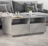 The Living Store Konferenčný stolík s LED svetlami betónová Náhľad obrázku produktu 2