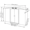 "im Angebot" Gartenschuppen Grau Metall 257x205x178 cm - Produktbild-Vorschau 8